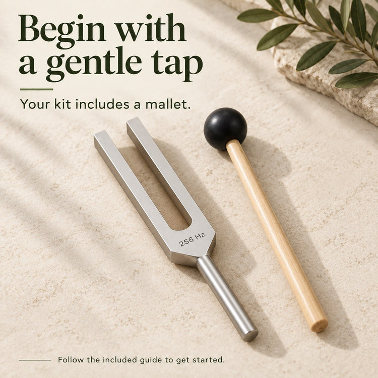 Your kit includes a mallet. Follow the printed guide to begin.