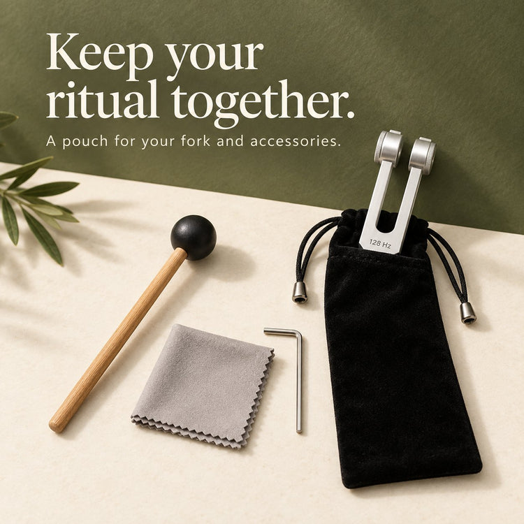 thehushroot™ 128 Hz Tuning Fork Set — Keep the pieces together