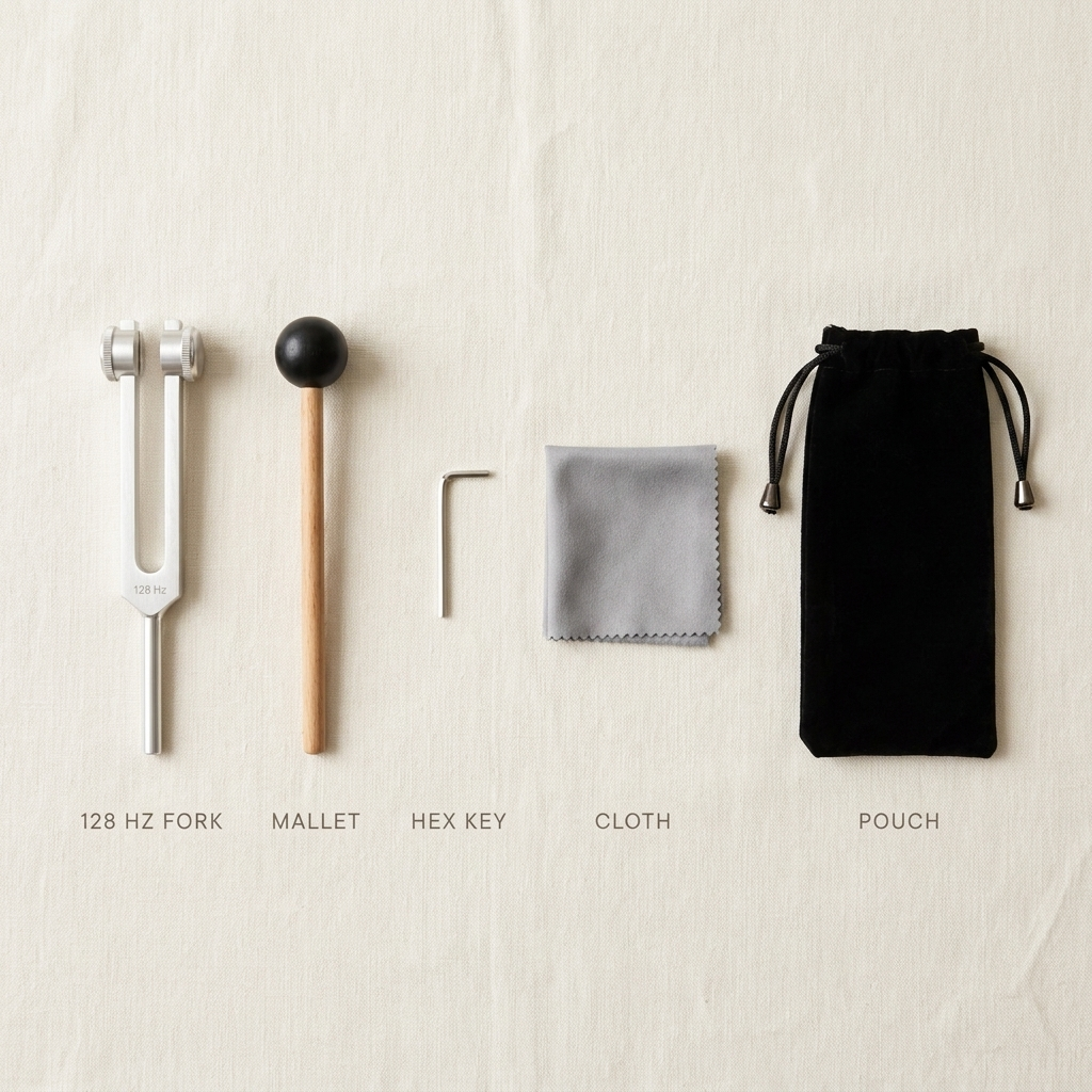 thehushroot™ 128 Hz Tuning Fork Set