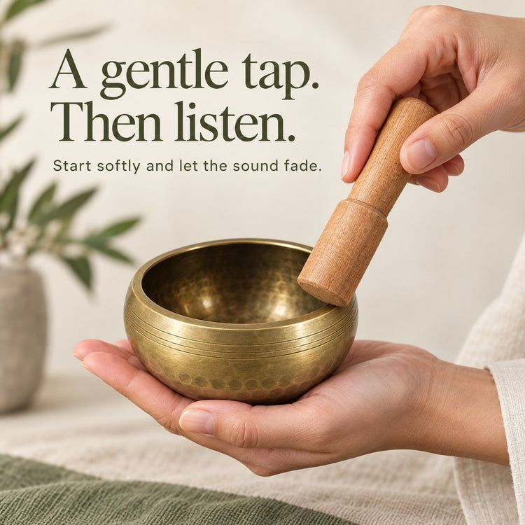 thehushroot™ Sound Bath Bowl — Begin with a gentle tap